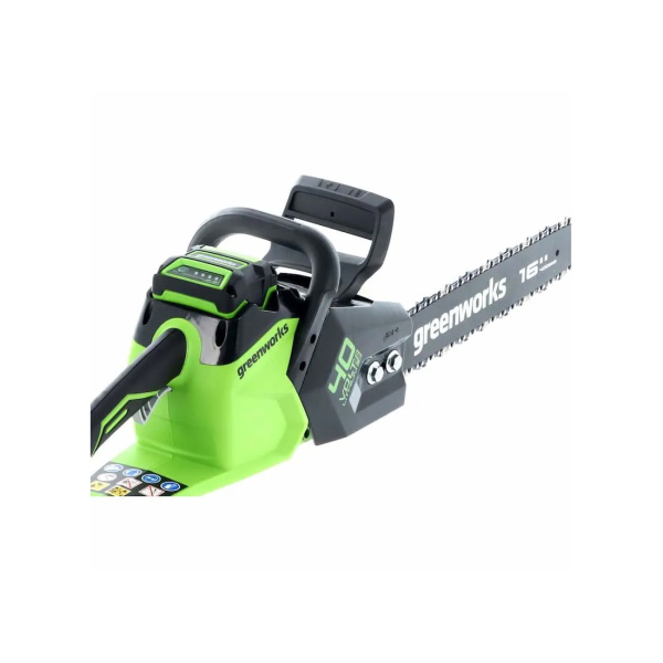 Цепная пила аккумуляторная Greenworks 2005807UB 40V 40 см бесщеточная до 18 КВт с 1хАКБ 4Ач и ЗУ в интернет магазине Stels.kz