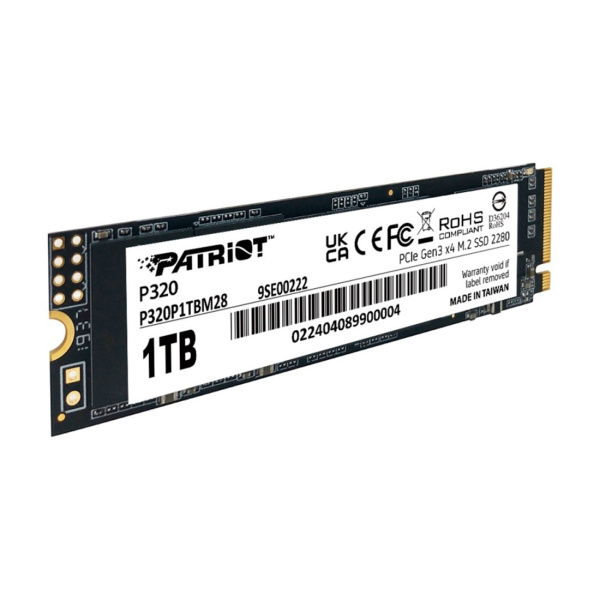 Купить не дорого Твердотельный накопитель SSD Patriot P320 1TB M.2 NVMe PCIe 3.0x4 в интернет магазине Stels.kz Твердотельный накопитель SSD Patriot P320 1TB M.2 NVMe PCIe 3.0x4 в интернет магазине Stels.kz