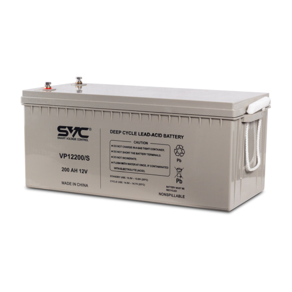 Аккумуляторная батарея SVC VP12200/S 12В 200 Ач (522*238*222) Аккумуляторная батарея SVC VP12200/S 12В 200 Ач (522*238*222)
