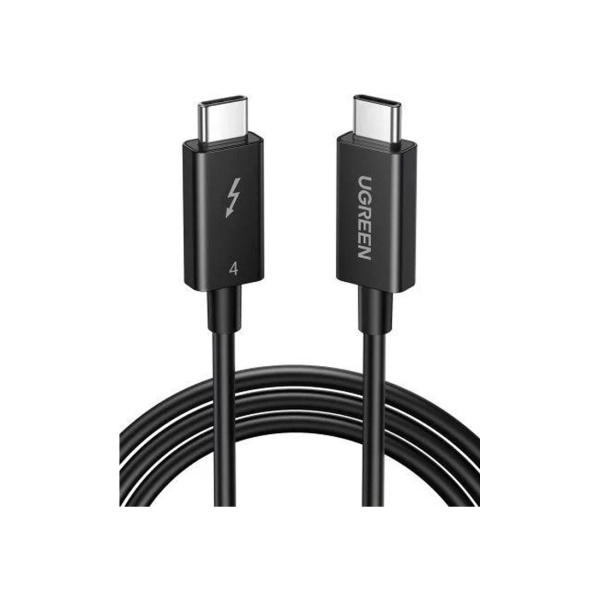 Интерфейсный кабель Ugreen US501/30389 Type-C на Type-C 100W Thunderbolt 4 0.8 м Чёрный в интернет магазине Stels.kz