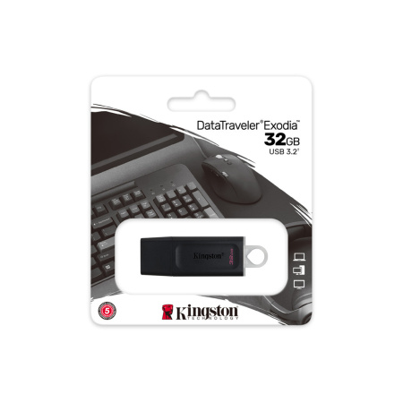 USB-накопитель Kingston DTX/32GB 32GB Чёрный в интернет магазине Stels.kz