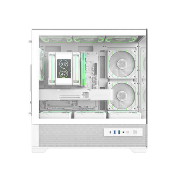 Компьютерный корпус Gamemax VISTA 2 MW White без Б/П в интернет магазине Stels.kz