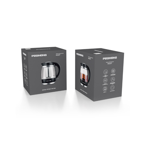 Чайник электрический Редмонд KG227 Черный в интернет магазине Stels.kz