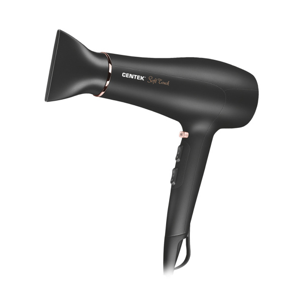 Фен Centek CT-2240 Черный Золотой Фен Centek CT-2240 Черный Золотой
