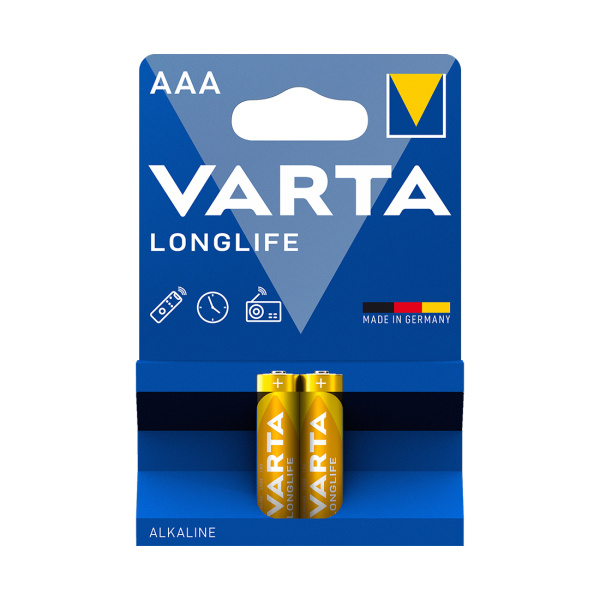 Батарейка VARTA Longlife Micro 1.5V - LR03/ AAA (2 шт) Батарейка VARTA Longlife Micro 1.5V - LR03/ AAA (2 шт)