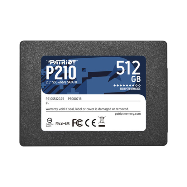 Твердотельный накопитель SSD Patriot P210 512GB SATA Твердотельный накопитель SSD Patriot P210 512GB SATA