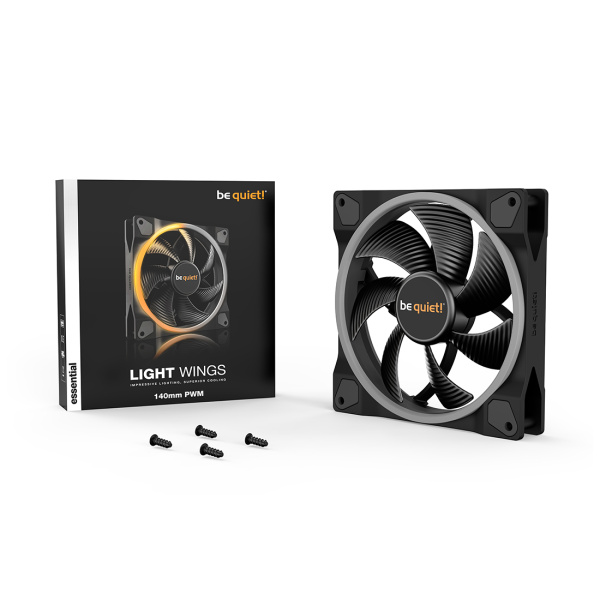 Вентилятор для компьютерного корпуса Bequiet! Light Wings 140mm PWM ARGB в интернет магазине Stels.kz