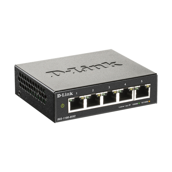Коммутатор D-Link DGS-1100-05V2/A1A Коммутатор D-Link DGS-1100-05V2/A1A
