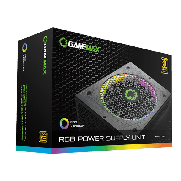 Блок питания Gamemax RGB1050 PRO BK Gold в интернет магазине Stels.kz