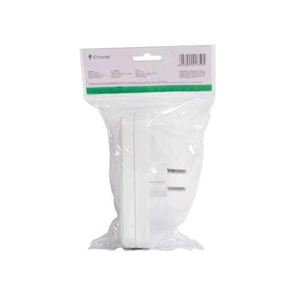 Тройник iPower iPS3-2 220 в. в интернет магазине Stels.kz