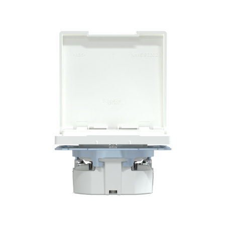 Розетка MERTEN MTN2314-6035 D-Life 16А с з/к с крышкой IP44 белый лотос в интернет магазине Stels.kz