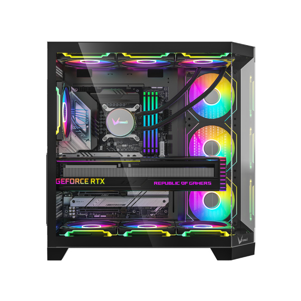 Компьютерный корпус Formula V Crystal Z6 Floe Black без Б/П в интернет магазине Stels.kz