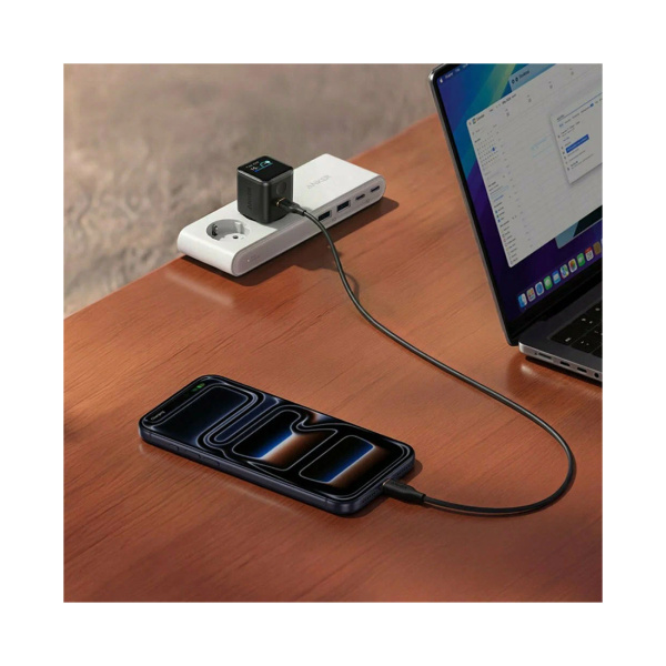 Адаптер питания Anker Nano Charger （45W, Smart Display) (A121DG11) Черный в интернет магазине Stels.kz