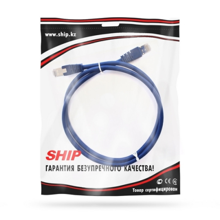 Патч Корд SHIP Cat.6 FTP LSZH RJ-45 1 м S7025BL0100-P в интернет магазине Stels.kz