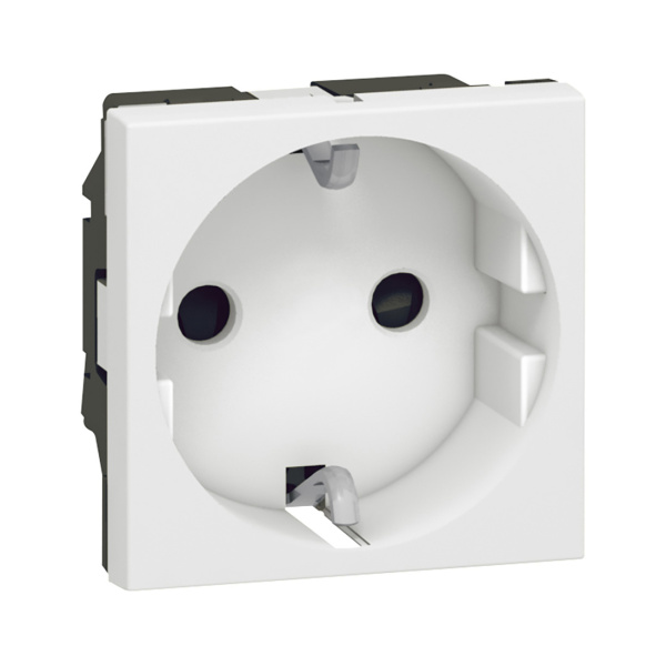 Розетка электрическая Legrand 077211 Mosaic 2к+З белая