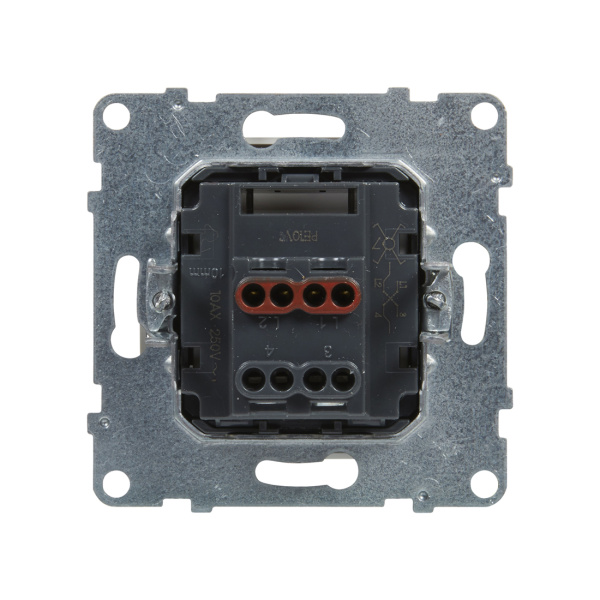 Переключатель промежуточный Suno 10А 250В винт.зажим Белый в интернет магазине Stels.kz