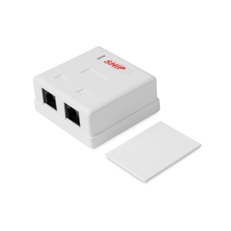 Розетка Настенная телекоммуникационная 2 Модуля SHIP A181A в интернет магазине Stels.kz