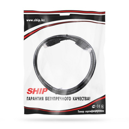 Патч Корд SHIP Cat.6 UTP LSZH RJ-45 1 м S6025BK0100-P в интернет магазине Stels.kz