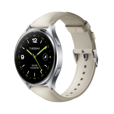 Кожаный ремешок Xiaomi Watch Leather Strap White в интернет магазине Stels.kz