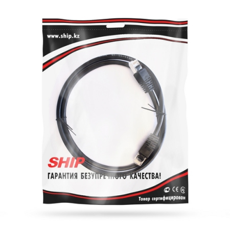 Патч Корд SHIP Cat.6 FTP LSZH RJ-45 1 м S7025BK0100-P в интернет магазине Stels.kz