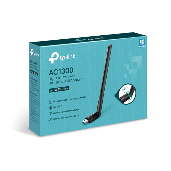 USB-адаптер TP-Link Archer T3U Plus в интернет магазине Stels.kz