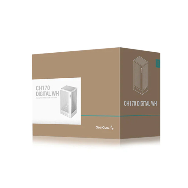 Компьютерный корпус Deepcool CH170 DIGITAL WH без Б/П в интернет магазине Stels.kz