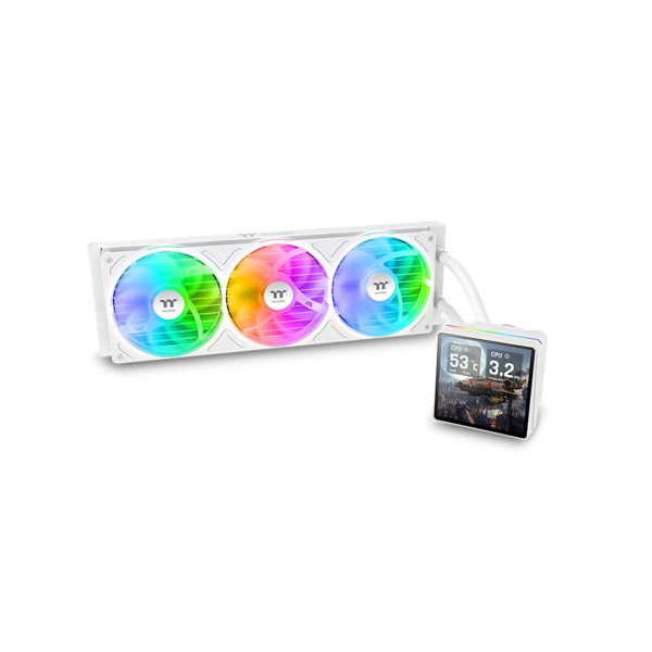 Кулер с водяным охлаждением Thermaltake TH360 V3 Ultra ARGB Sync Snow Edition