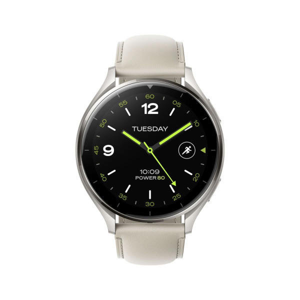 Смарт часы Xiaomi Watch 2 Titan Gray Case With White Leather Strap в интернет магазине Stels.kz