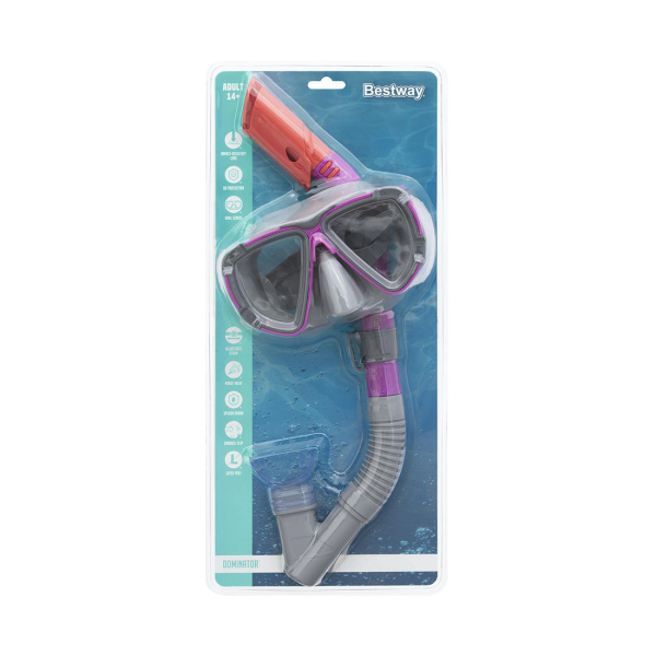 Набор для плавания Bestway 24029 в упаковке: маска, трубка в интернет магазине Stels.kz