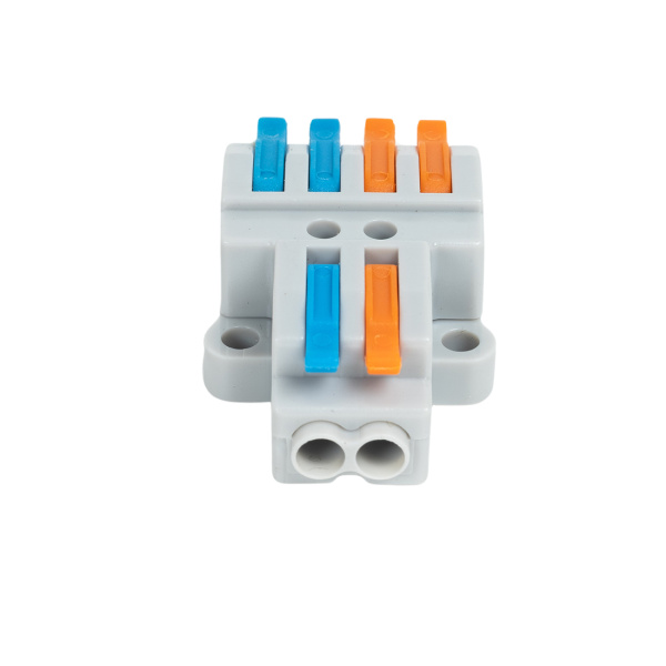 Клемма Deluxe 222-424 (0,08-4,0мм 32А) 2 конт.группы 1 ввод 2 вывода в интернет магазине Stels.kz