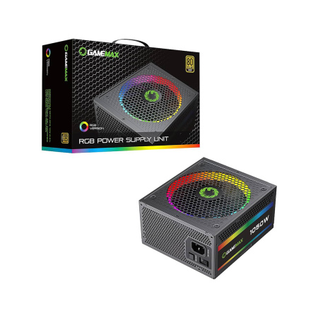 Блок питания Gamemax RGB-1050 PRO 5.1 BK Gold в интернет магазине Stels.kz