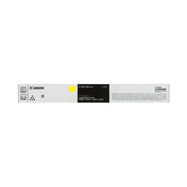 Тонер-картридж Canon C-EXV 58 YELLOW для IR ADVANCE DX C58xx 3766C002AA Тонер-картридж Canon C-EXV 58 YELLOW для IR ADVANCE DX C58xx 3766C002AA