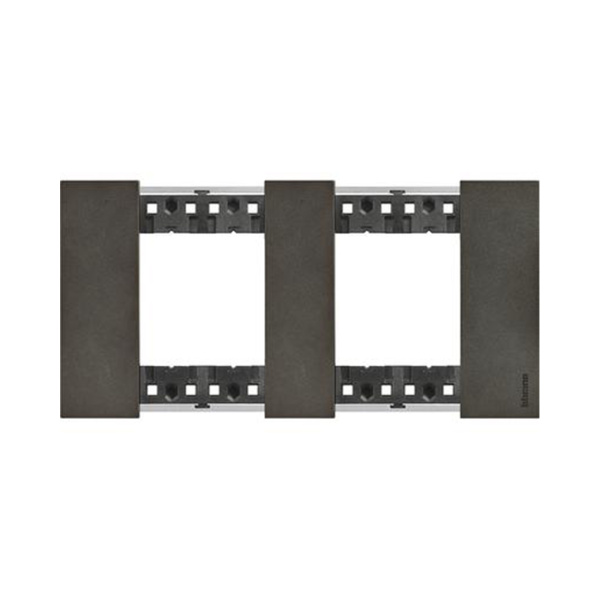 Рамка декоративная Bticino KA4802M2NG Living Now 2 поста (2+2модуля) "Космос"