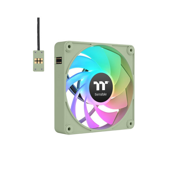 Кулер для компьютерного корпуса Thermaltake CT140 ARGB Sync PC Cooling Fan Matcha Green (3 pack) в интернет магазине Stels.kz