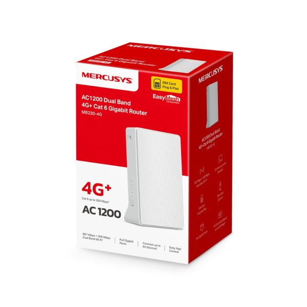 Маршрутизатор Mercusys MB230-4G в интернет магазине Stels.kz