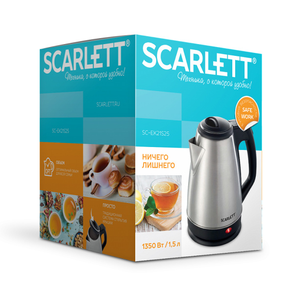 Купить не дорого Чайник электрический Scarlett SC-EK21S25 в интернет магазине Stels.kz Чайник электрический Scarlett SC-EK21S25 в интернет магазине Stels.kz