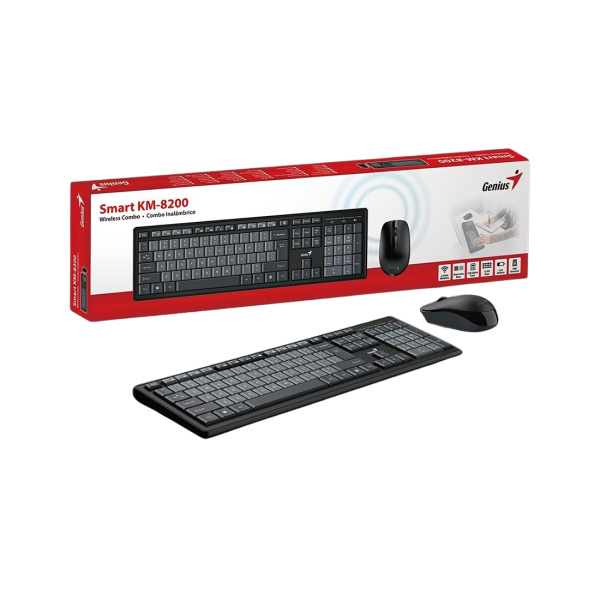Купить не дорого Комплект Клавиатура + Мышь Genius Smart KM-8200 в интернет магазине Stels.kz Комплект Клавиатура + Мышь Genius Smart KM-8200 в интернет магазине Stels.kz