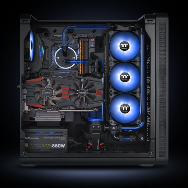 Кулер для компьютерного корпуса Thermaltake Pure A12 LED Blue (Single Fan Pack) в интернет магазине Stels.kz