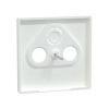 Центральная накладка MERTEN MTN4123-6035 D-Life TV розетки, 2/3 отверстий белый лотос в интернет магазине Stels.kz
