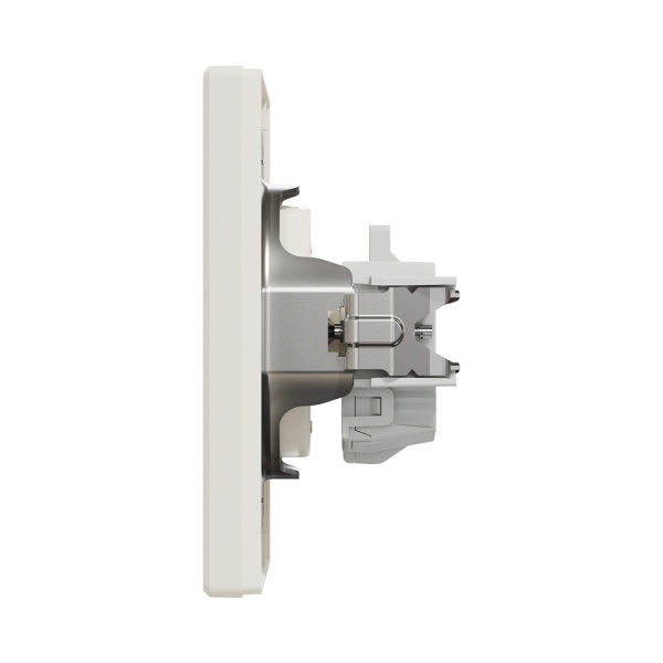 Розетка без заземления SE EPH3000123 Asfora 16А в сборе винт. клеммы кремовый в интернет магазине Stels.kz