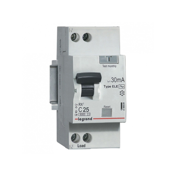 АВДТ Legrand 419401 1П+Н 25А АC RX3 30мA АВДТ Legrand 419401 1П+Н 25А АC RX3 30мA