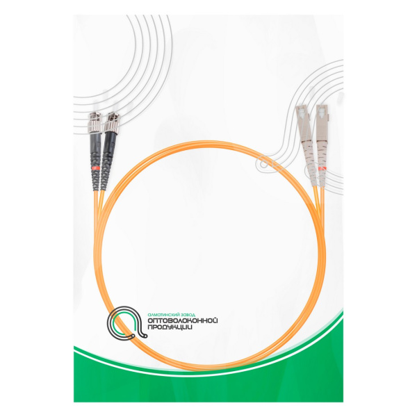 Патч Корд Оптоволоконный SC/UPC-ST/UPC MM OM1 62.5/125 Duplex 3.0мм 1 м в интернет магазине Stels.kz