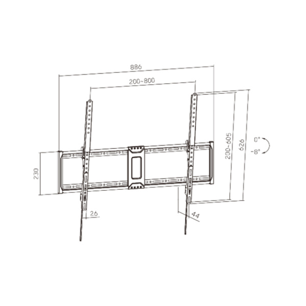Кронштейн XG WA-43100T для ТВ и мониторов 43"-100"