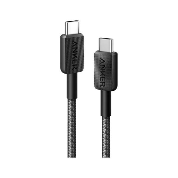 Интерфейсный кабель Anker 322 USB-C to USB-C Cable 1,8М (A81F6G11) Черный в интернет магазине Stels.kz