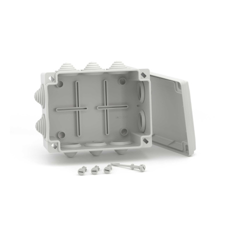Коробка ответвительная с 10 кабельными вводами DKC 54100.32мм IP55, 190х140х70 мм в интернет магазине Stels.kz