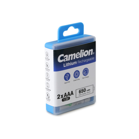Аккумулятор CAMELION Lithium UB-AAA650-PBH2 2шт (перезаряжаемые от USB) в интернет магазине Stels.kz