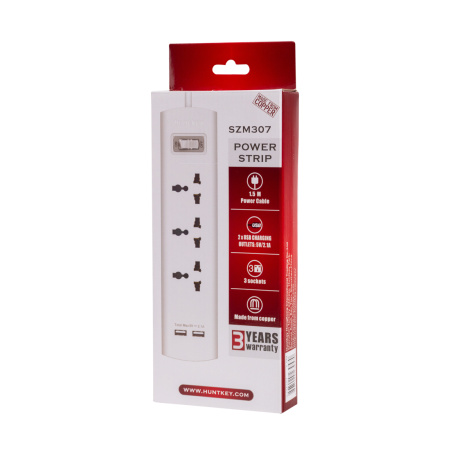 Сетевой фильтр HuntKey SZM307 1,5M в интернет магазине Stels.kz