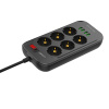 Сетевой фильтр LDNIO Defender SE6403 6 розеток 4*USB 5V/3.4A Провод 2м в интернет магазине Stels.kz