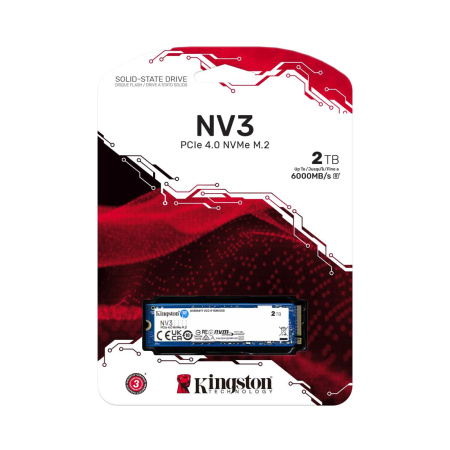 Твердотельный накопитель SSD Kingston NV3 SNV3S/2000G M.2 NVMe PCIe 4.0x4 в интернет магазине Stels.kz
