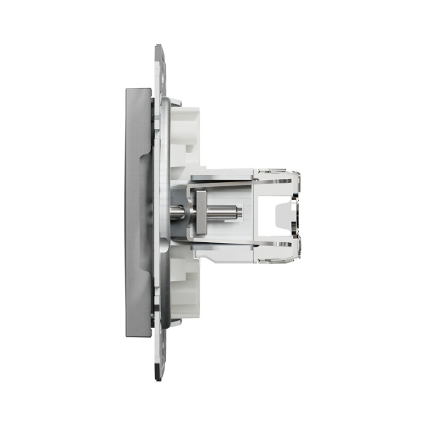 Розетка компьютерная SE EPH4300161 Asfora RJ45 кат.5e механизм алюминий в интернет магазине Stels.kz